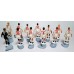 Subbuteo Andrew Table Soccer AC Milan away kit only 12 figures,no bases,no box